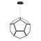 Et2 Penta 1-Light 22" Wide Black Pendant Light E25104-BK - alternate 1